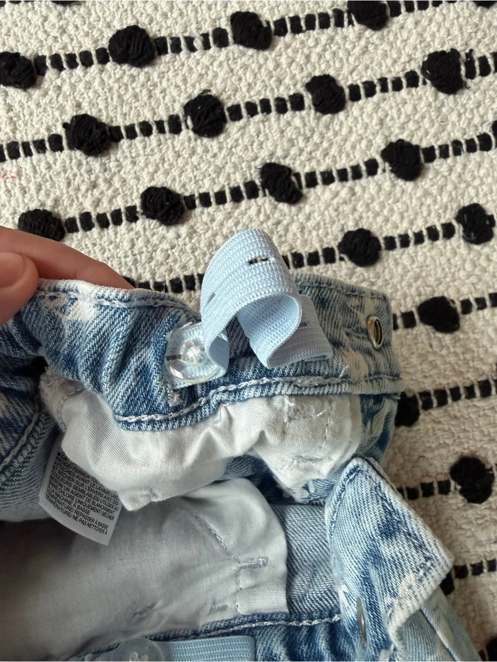 Old Navy Light Blue Floral Print Kids Jeans